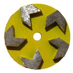 3 inch arrow segments grinding puck for Lavina