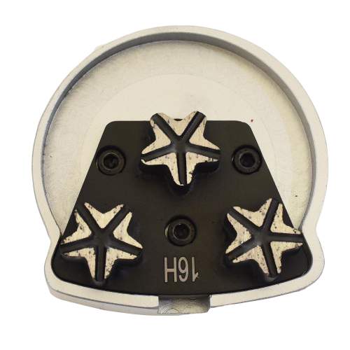 m6 trapezoid bolt on and 3 inch puck grinding disc adapter plate for Husqvarna floor grinder